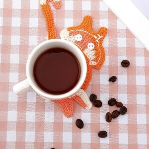 Crochet Cat Coasters